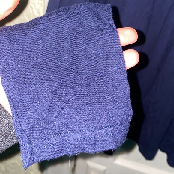 Dress Barn Navy Blue Long Sleeve Stretchy Turtle Neck - Picture 4 of 7